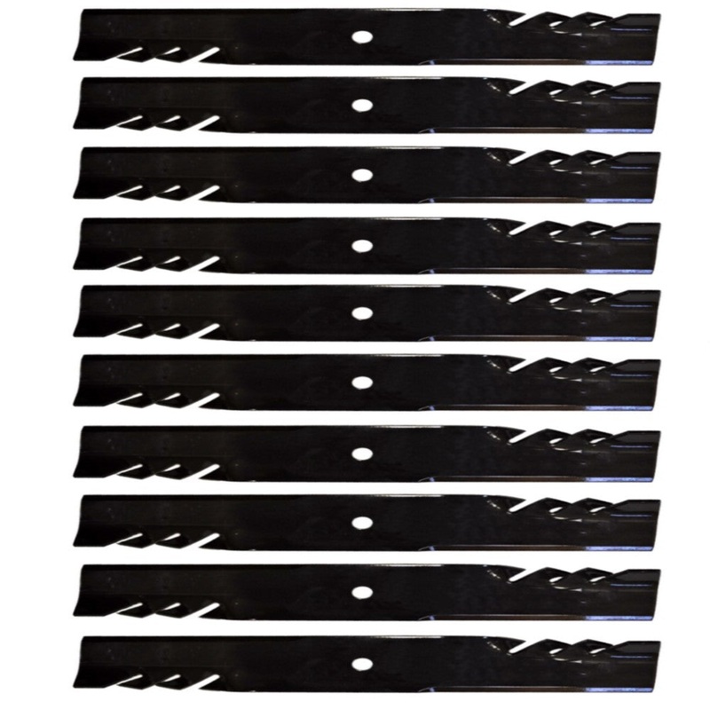 Ten (10) Toothed 18 x 5/8 Mulching Blades fits Various Lawn Mowers 36 – 54
