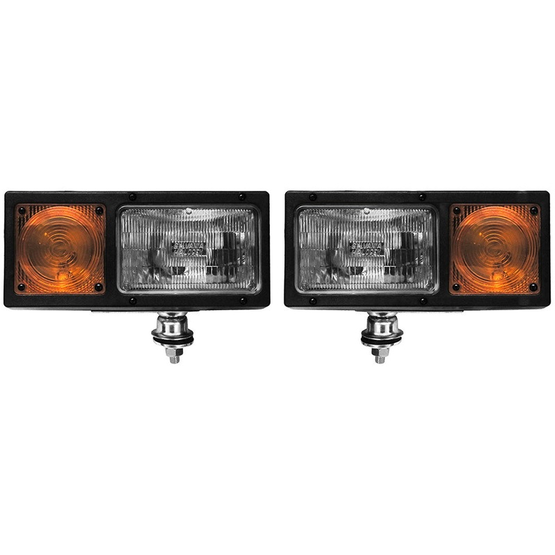 505K New Incandescent Head Light and Turn Signal Kit for Snow Plows Rectangular