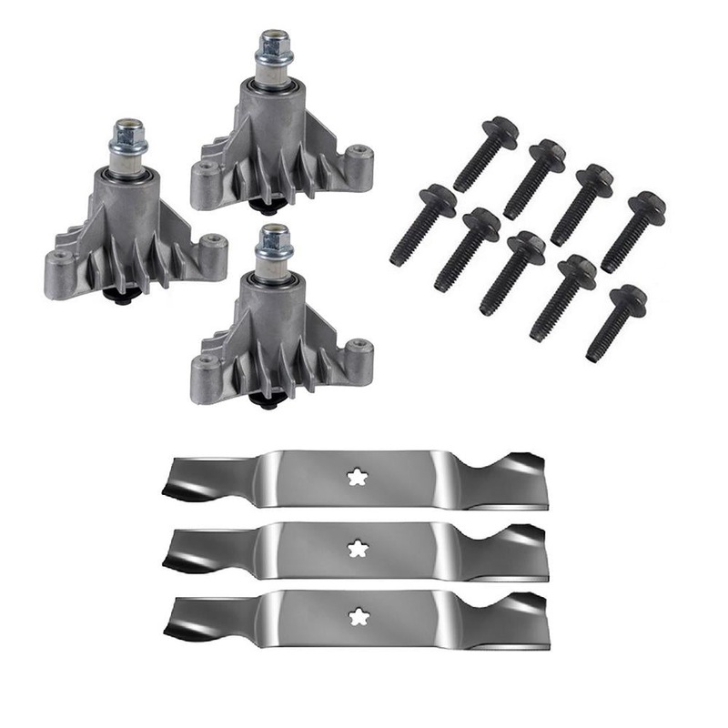 Deck Blades & Spindle Mandrel Kits Fits Craftsman 50 143651 137380
