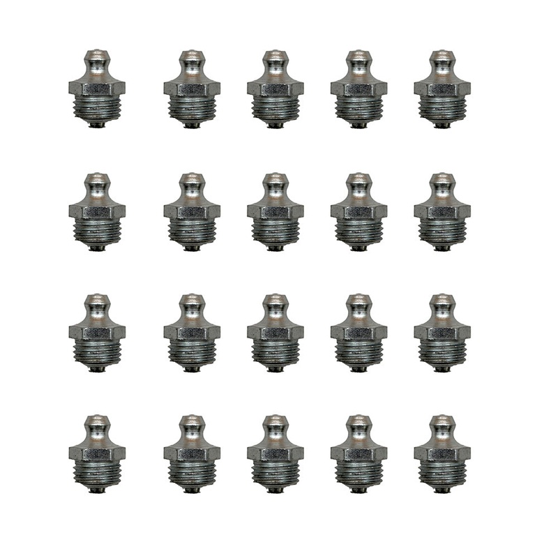 Fits JCB BACKHOE – GREASE NIPPLE STRAIGHT 1/4 BSP, 20 PCS. (PART NO. 1450/0002)