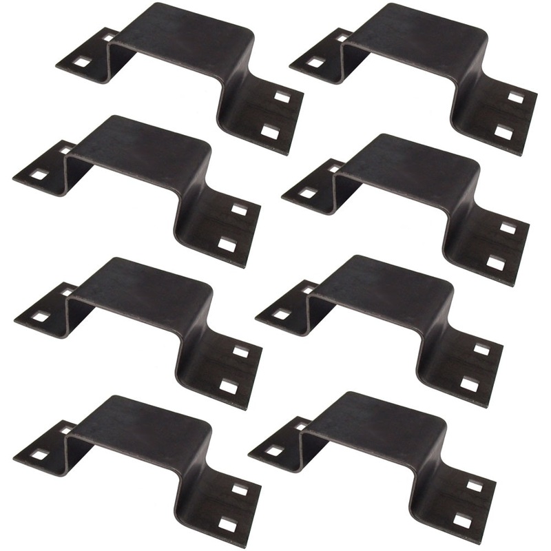 Eight Pocket Brackets B2373G for Truck Trailer Stake Posts Made with 12Ga Steel