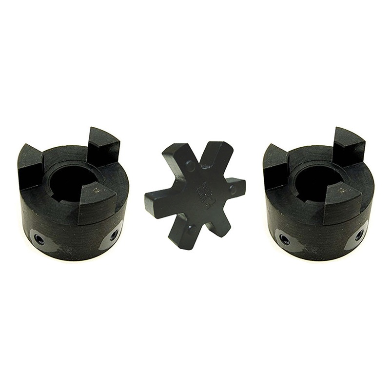 L095 ( 1/2 to 5/8 ) L-Jaw Coupling Set & Rubber Spider Coupler LO95