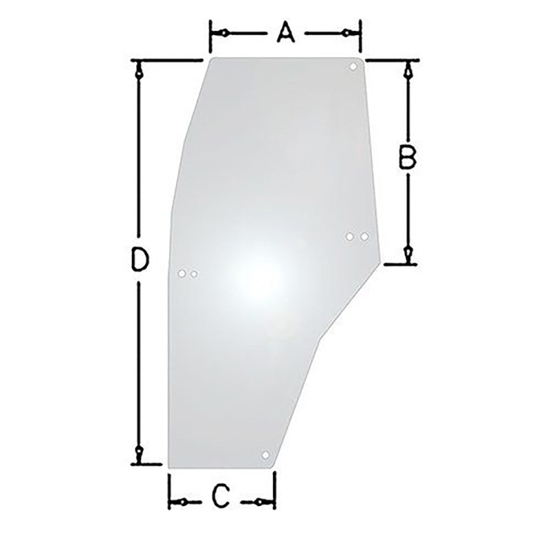 Cab Glass – Door Left Hand Fits Case IH MX100 MX120 192003A6