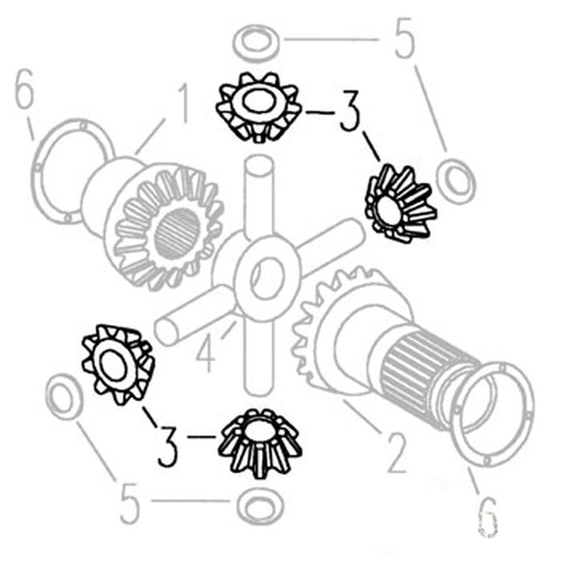 Differential Spider Gear Fits Ford 2000 3000 3600 4000 5610 6600 6610 957E4292B