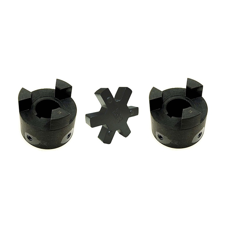 L095 3/4 X 3/4 Flexible 3-Piece L-Jaw Coupling Set & Buna-N NBR Rubber Spider