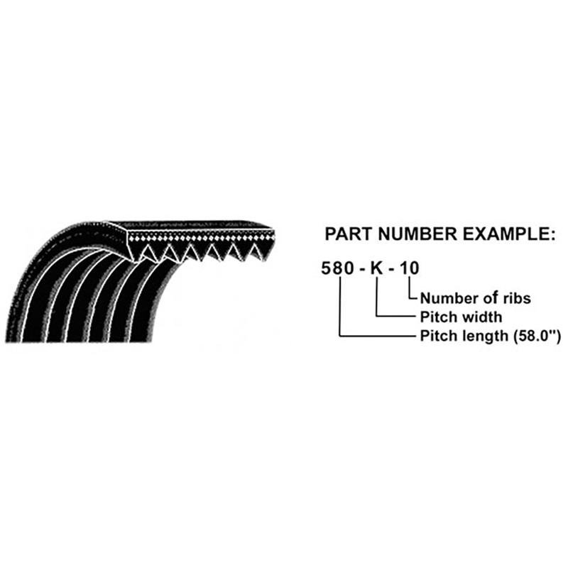 K-Poly V-Belt Fits Dayco Replaces 5060875