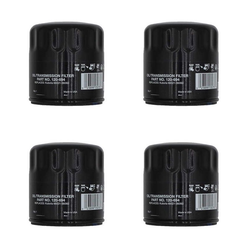 Qty 4: Transmission Filter Fits Kubota Replaces 66021-36060
