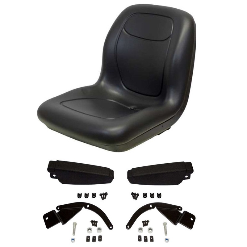 01004834 Black High Back Seat With Flip Up Arm Rests Fits Cub Cadet