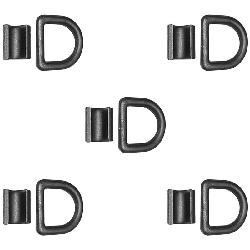 DR050-Z-BLK (5) 1/2 Bolt-on D-Ring (Black) Fits Universal Products