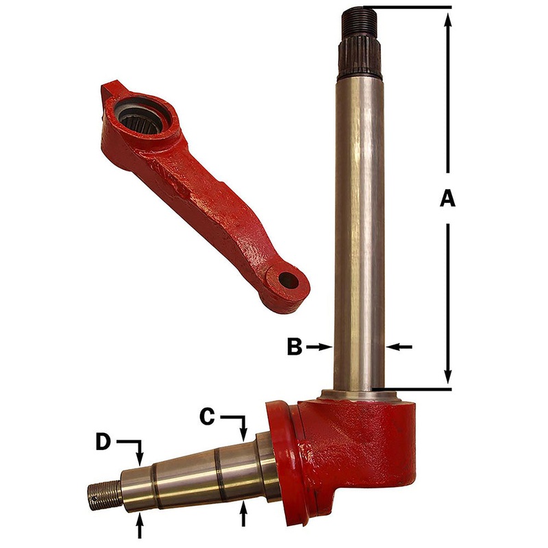 Taper Mate Spindle Kit, 2WD, LH or RH