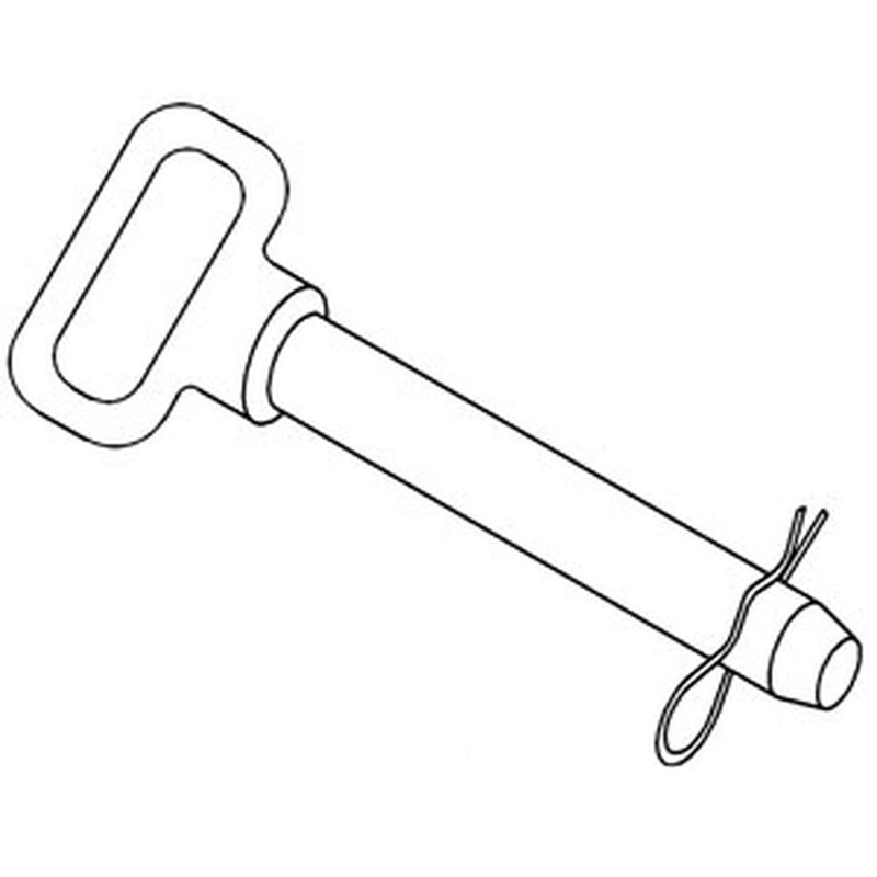 B504050 P700511 7811 Red Head Hitch Pin 1/2 Dia 6-5/8 Long 3-5/8 Usable