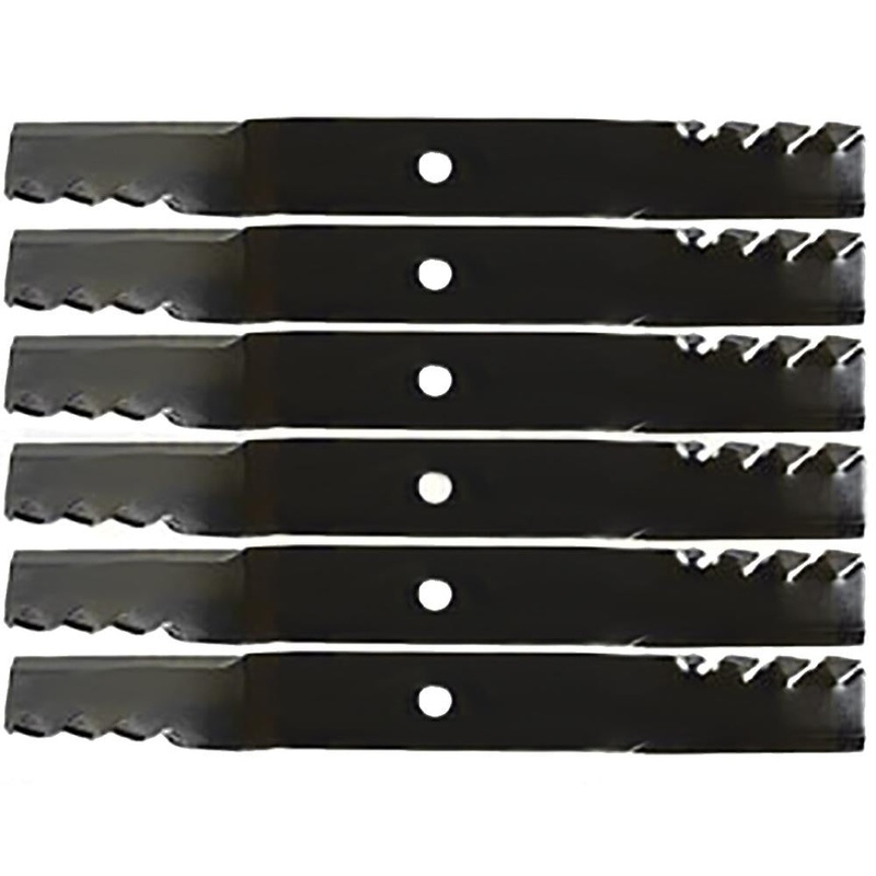 Qty 6: Toothed Mulching Blade Fits John Deere Replaces M143504