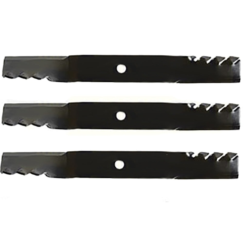 Qty 3: Toothed Mulching Blade Fits John Deere Replaces M143504