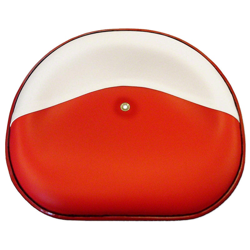 357518R91/WHITE-RED Red & White Pan Seat Fits Case/International Harvester