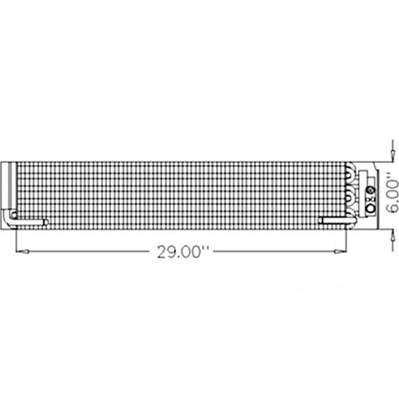 RE180243 Evaporator Fits John Deere Fits JD Tractor 6110 6210 6310 6410 6510 661