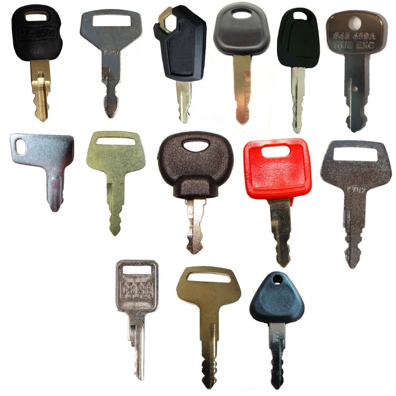 0310-072 13 Pc. Heavy Equipment Key Set Fits Caterpillar