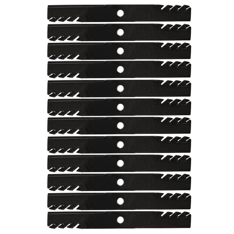 103-6393 Qty 12: Toothed Mower Blade Fits Exmark