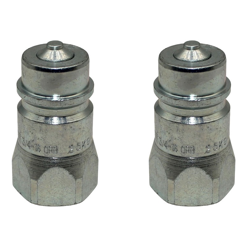2 of Hydraulic Male Tip Poppet Style 3/4-16 ORB x 1 Hex Shoulder DR10008