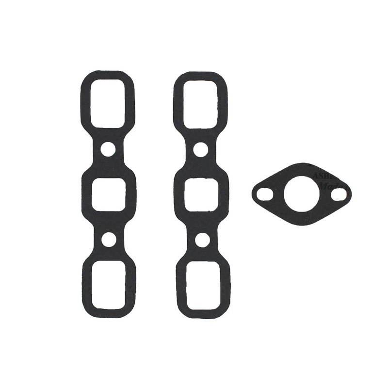 R0053G Intake/Exhaust Manifold and Carburetor Gasket 3pc. Set Fits Ford Tractors