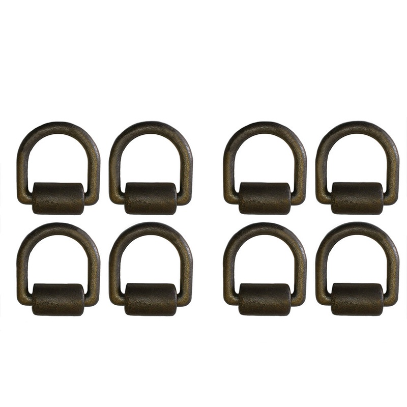 Tlu28-0017 Qty 8: 1 Weld-On D-Ring (Black) Fits Universal