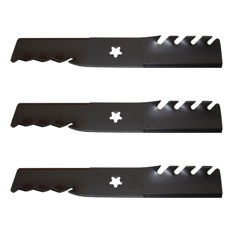 3 Pack 48 Toothed Mulching Blades fits Dixon Ram ZTR 539113425 539115279