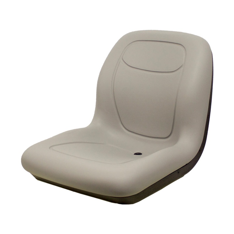 Grey High Back Seat Fits Hustler ZTR Zero Turn Lawn Mower Garden Tractor