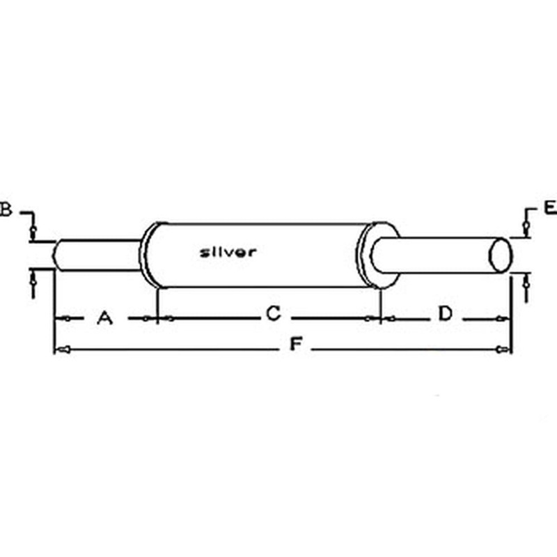 Muffler – Vertical Fits International B275 B414 354 384 434 444 2444 3109792R92
