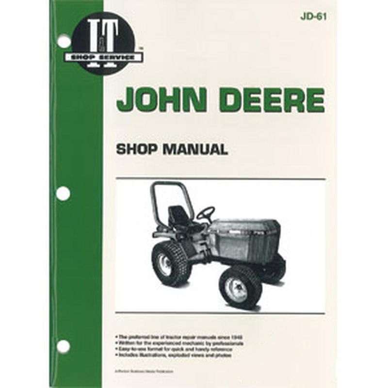 Shop Manual Fits John Deere Replaces JD-61
