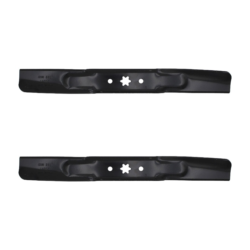 Set of 2 21 3/16 x 6 Point Star Mower Blades MTD Fits Cub Cadet 942-04312