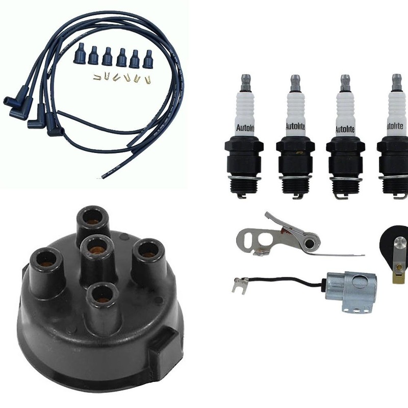 1750411M91 For Massey TO20 F40 88 90 Tune Up Plugs Wires Cap Points Condenser