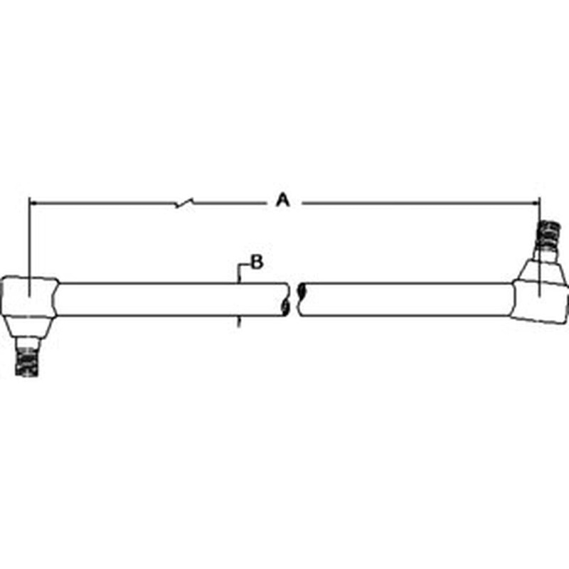 507436M91 RH Right Hand Tie Rod Fits Massey Ferguson 175 30 31 3165