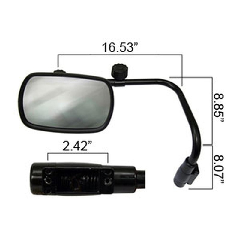 A-VLD1034-AI Mirror Assembly, Universal Extendable, Glass (LH)