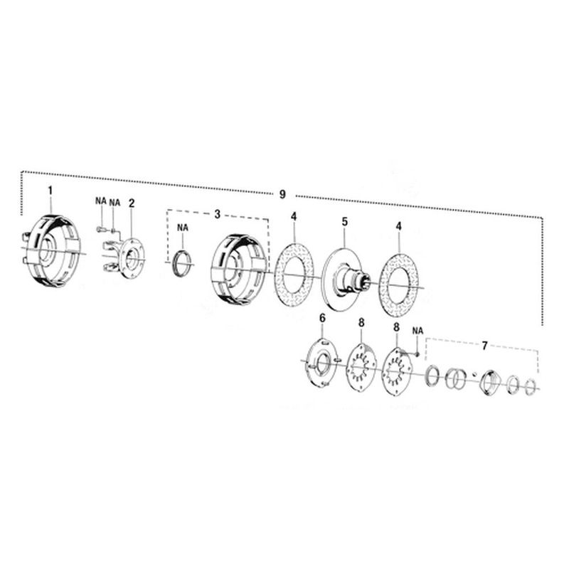 A-W041180-AI – Housing, K92 Friction Clutch, 2200 (200) Ser.