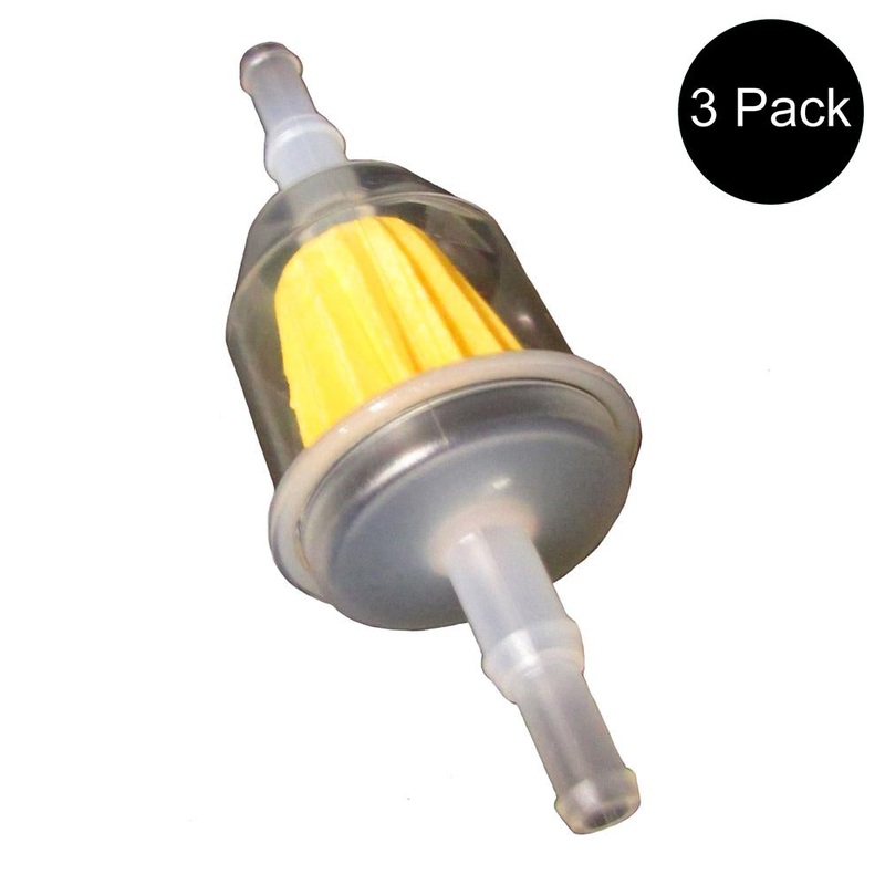 (3) FUEL FILTERS Fits John Deere AM116304 AM1163041 GY20709 AM107871 Lawn Mower