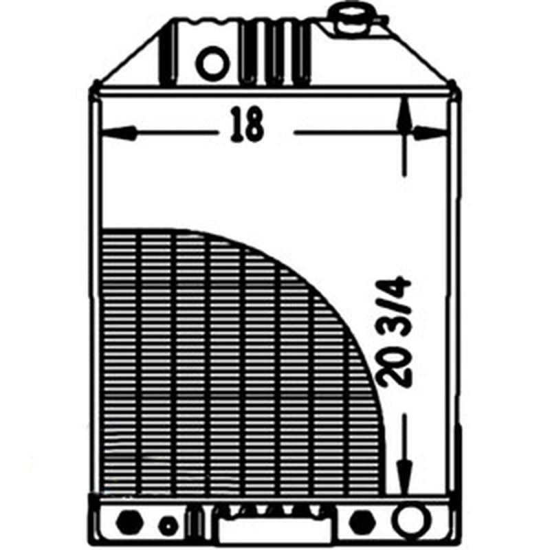 Radiator Fits 750 7500 755 755A 755B E9NN8005BA E9NN8005BA-A