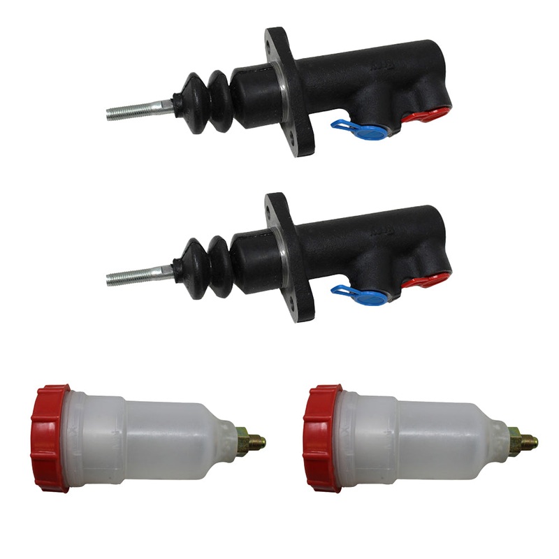 (2 Pk) Master Cylinder with Reservoirs Fits JCB 121/34400 15/106100