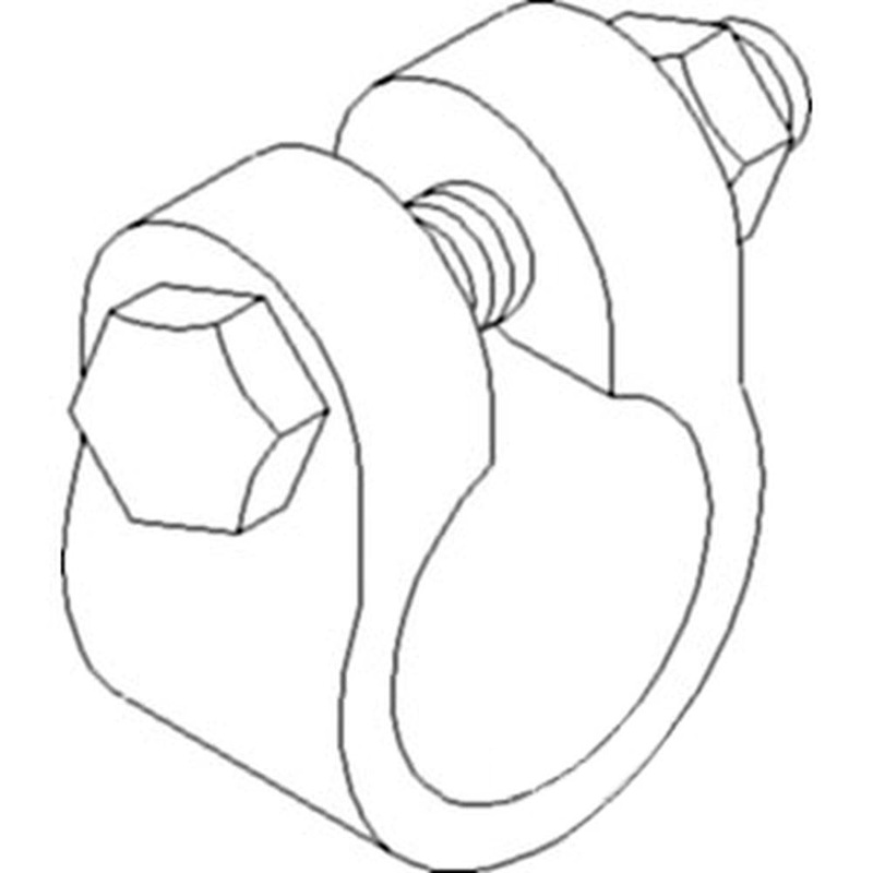 Tie Rod Clamp E6NN3287AA Fits Ford New Holland 455 550 555 555A 555B 655 655A