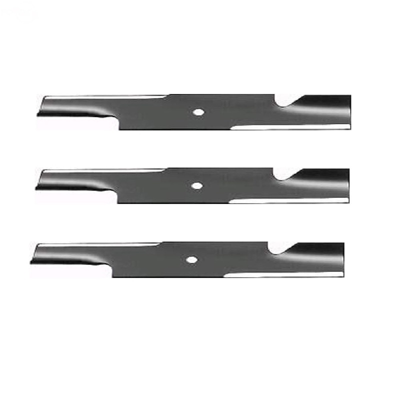 (3) Pack of XHT Notched Fits Hi-Lift Blades fits Mowers w/ 32 & 48 Decks