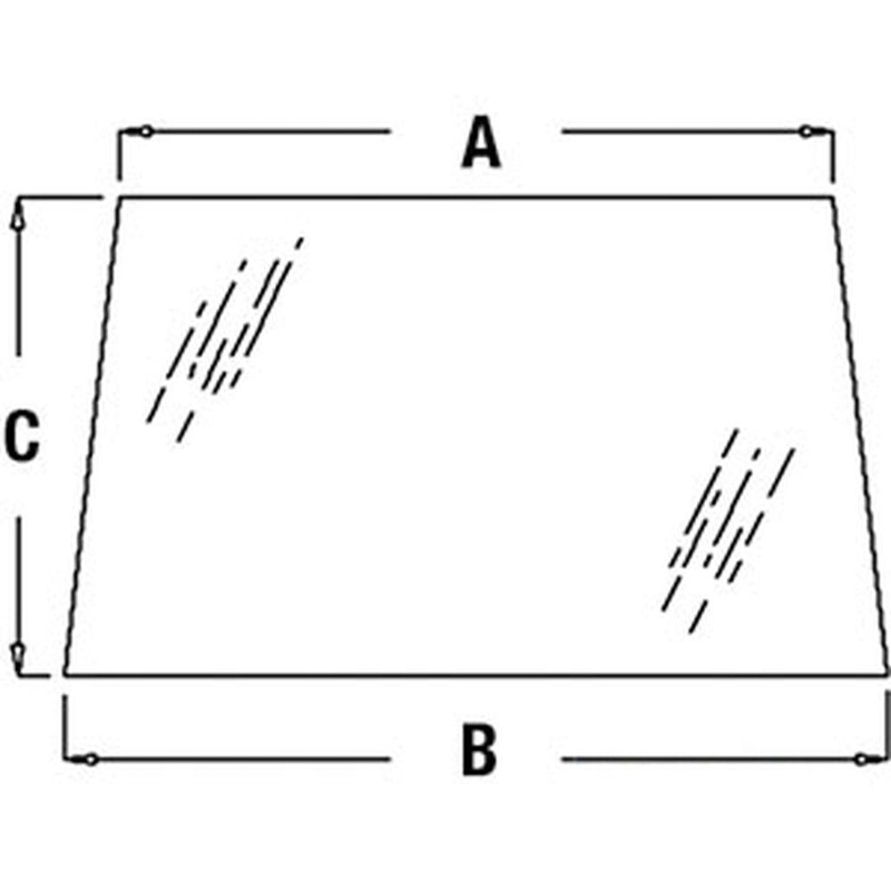 Windshield Glass Fits 7200 7210 7400 7410 7510 7600 7610 7700 7800 7810 R96187