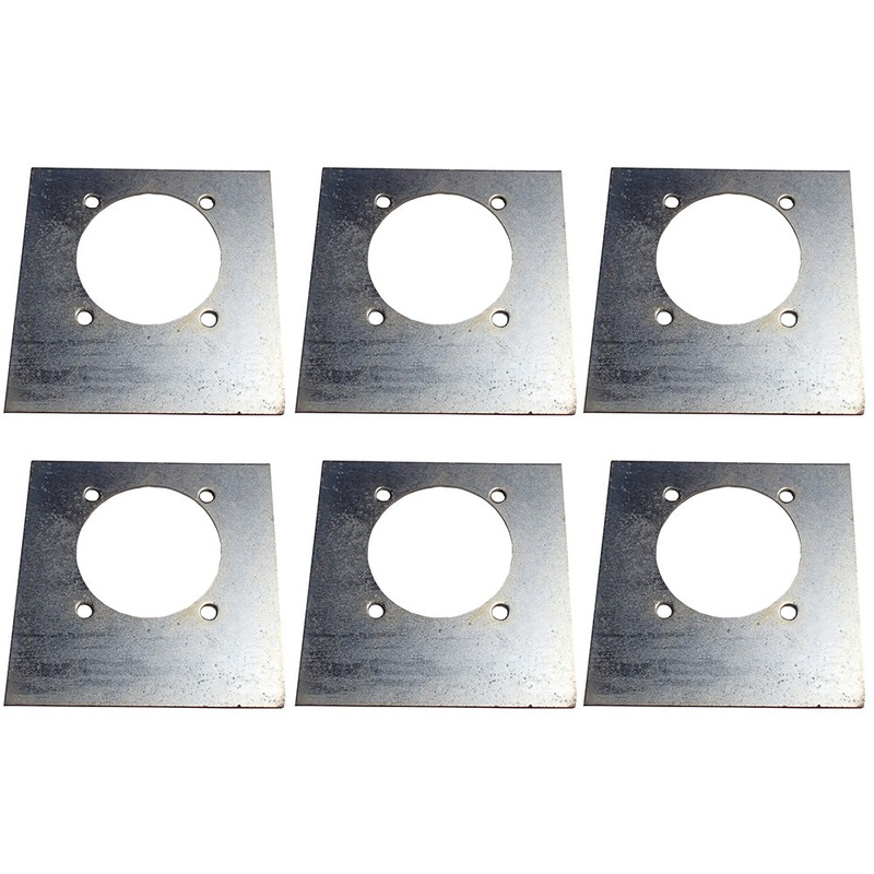 6 – RECESSED BACKING PLATE MOUNTING PLATES f D RING PLATE TIE DOWN ROPE D RINGS