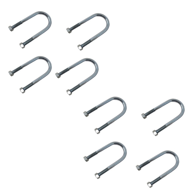 (8) Pack 3500 lb Trailer Axle U Bolts Made for 2-3/8 Round Axles Universal