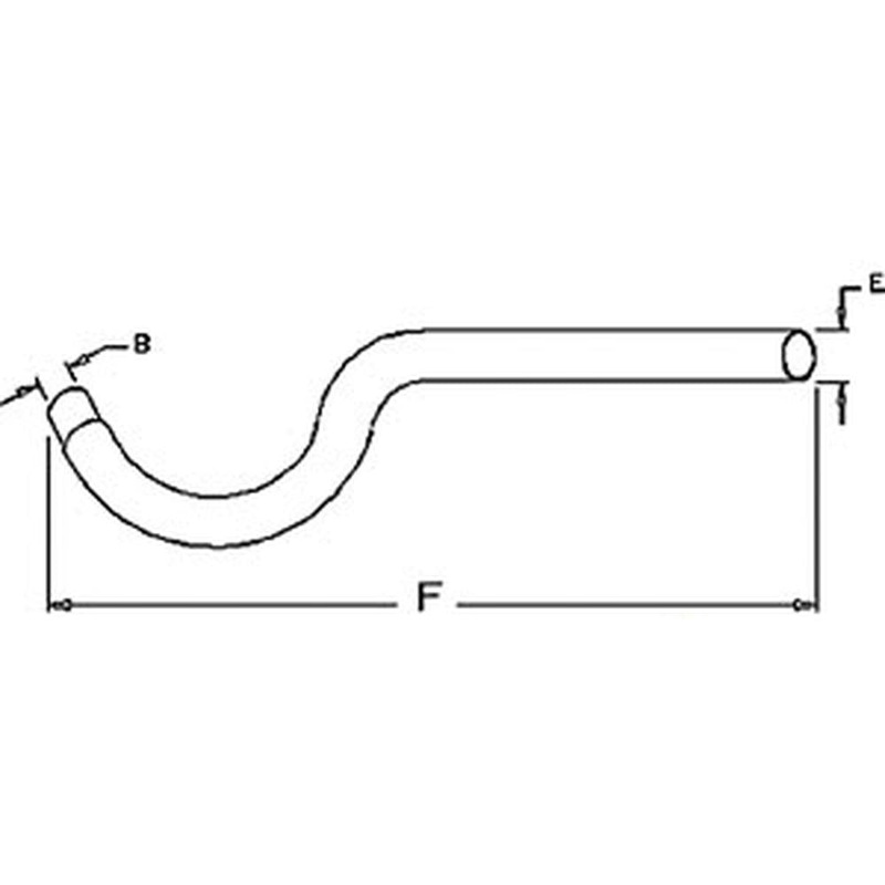 Exhaust Pipe Fits 2-44 550 Super 55 102079A
