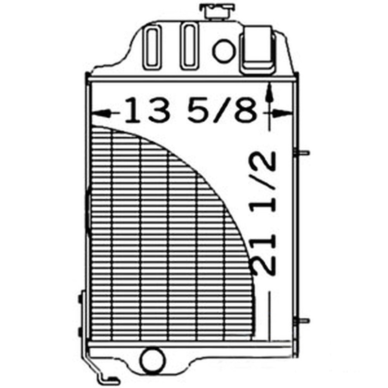 Radiator AT32591 Fits John Deere 410