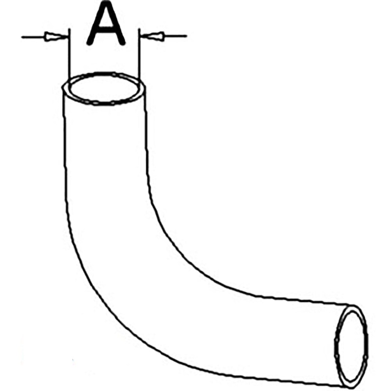 1691477M1 New Bottom Radiator Hose Fits Massey Ferguson MF Tractor 298 1.65 ID