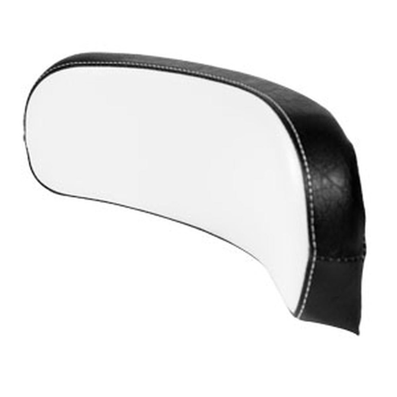 380684R93-5 White/Black Fiberglass Back Support Plastic Base Cushion Fits Case