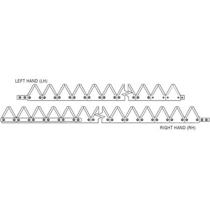 A-881-064-AI – 8′ (LH), Black 11ga sabertooth, Bolt-On