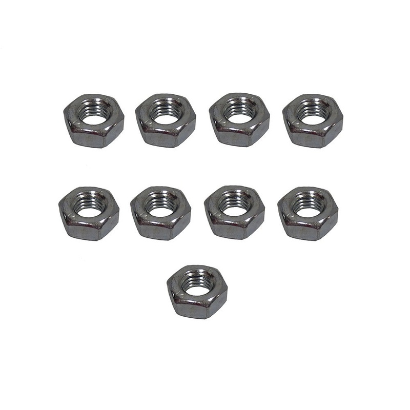 Qty 9: M10-1.5 Hex Nut  Fits Caterpillar Replaces 2Y5829