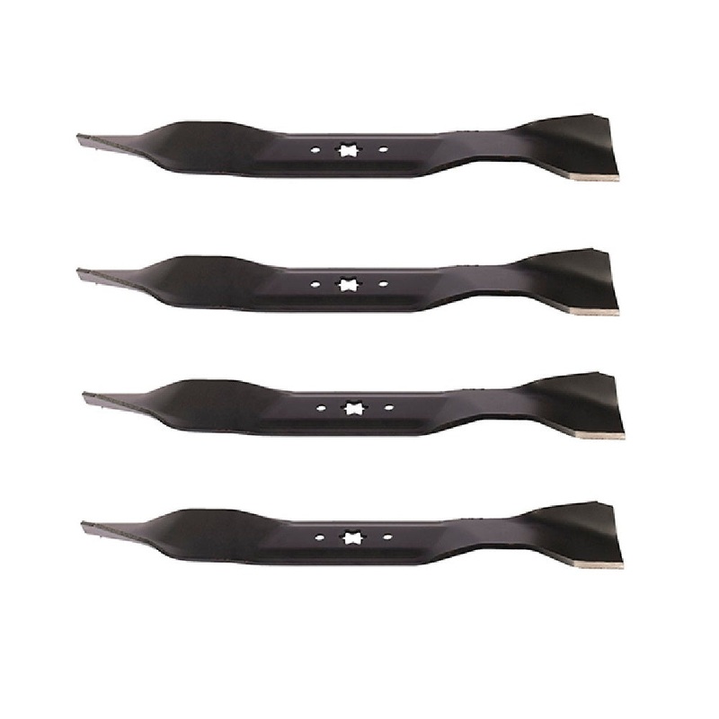 Qty 4: 19-5/16 x 6 Point Star Mulching Blade Fits MTD Replaces 33020