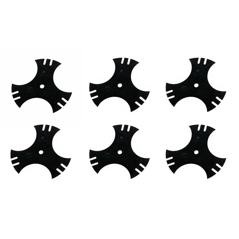Set of (6) 9 Edger Blade 781-0748-0637 Fits Troy-Bilt TEB515