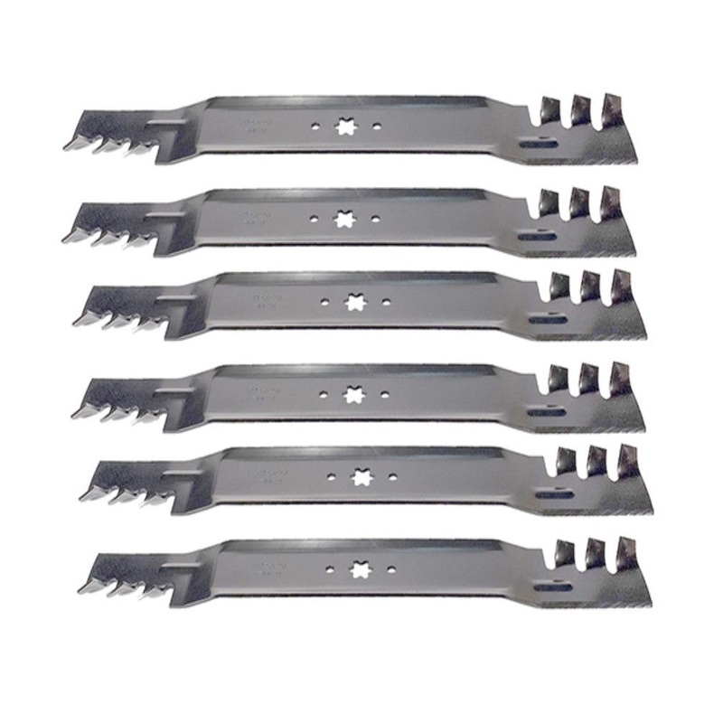 6-Pack Mower Blades Fits Cub Cadet MTD 742-04244, 942-04290 for 46 Deck